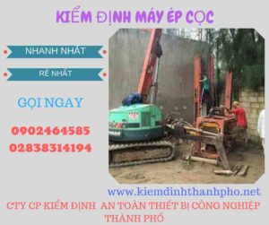 Hình ảnh kiểm định máy ép cọc