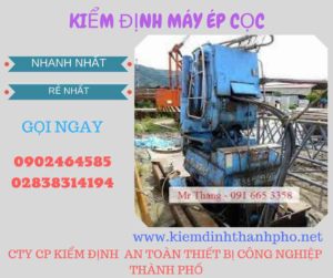 Hình ảnh kiểm định máy ép cọc