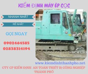 Hình ảnh kiểm định máy ép cọc