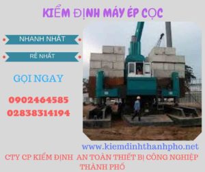 Hình ảnh kiểm định máy ép cọc