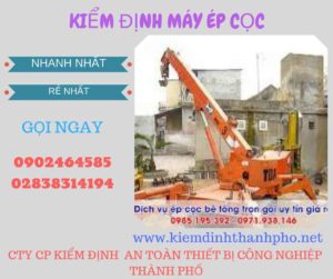 Hình ảnh kiểm định máy ép cọc