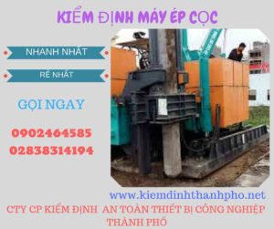 Hình ảnh kiểm định máy ép cọc