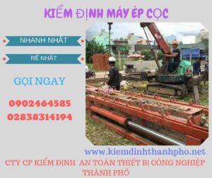 Hình ảnh kiểm định máy ép cọc