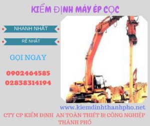 Hình ảnh kiểm định máy ép cọc