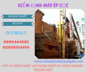 Hình ảnh kiểm định máy ép cọc