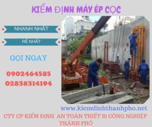 Hình ảnh kiểm định máy ép cọc