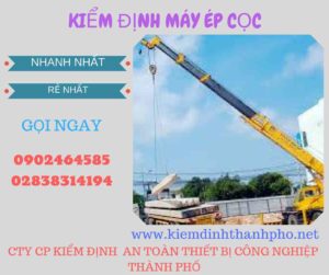 Hình ảnh kiểm định máy ép cọc