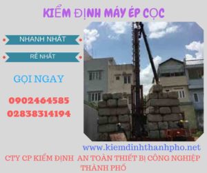 Hình ảnh kiểm định máy ép cọc