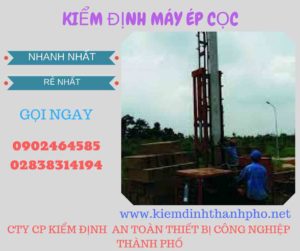 Hình ảnh kiểm định máy ép cọc