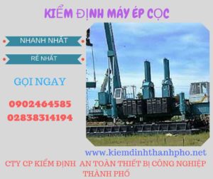 Hình ảnh kiểm định máy ép cọc