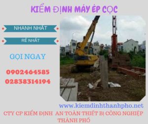 Hình ảnh kiểm định máy ép cọc