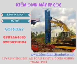 Hình ảnh kiểm định máy ép cọc