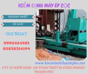 Hình ảnh kiểm định máy ép cọc