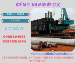 Hình ảnh kiểm định máy ép cọc