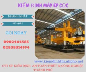 Hình ảnh kiểm định máy ép cọc