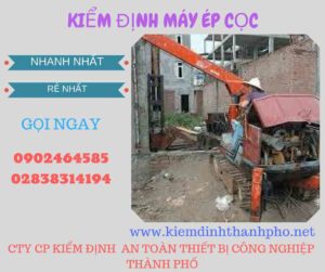 Hình ảnh kiểm định máy ép cọc