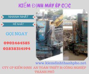 Hình ảnh kiểm định máy ép cọc