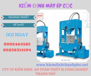 Hình ảnh kiểm định máy ép cọc