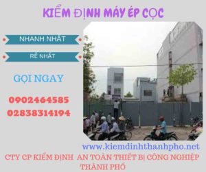 Hình ảnh kiểm định máy ép cọc