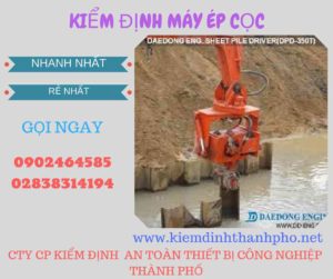 Hình ảnh kiểm định máy ép cọc