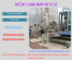 Hình ảnh kiểm định máy ép cọc