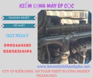 Hình ảnh kiểm định máy ép cọc