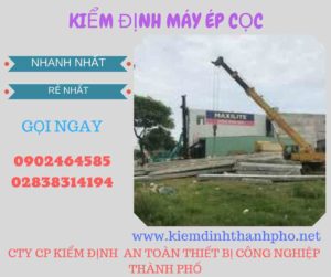 Hình ảnh kiểm định máy ép cọc