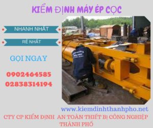 Hình ảnh kiểm định máy ép cọc