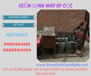 Hình ảnh kiểm định máy ép cọc