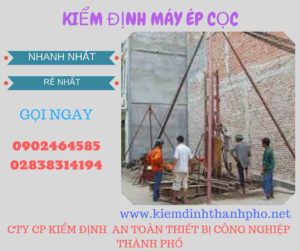 Hình ảnh kiểm định máy ép cọc