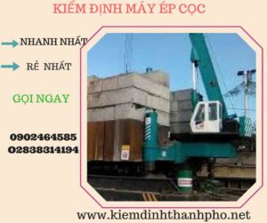 Hình ảnh kiểm định máy ép cọc