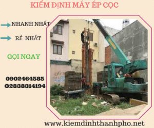 Hình ảnh kiểm định máy ép cọc