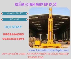 Hình ảnh kiểm định máy ép cọc