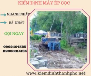 Hình ảnh kiểm định máy ép cọc