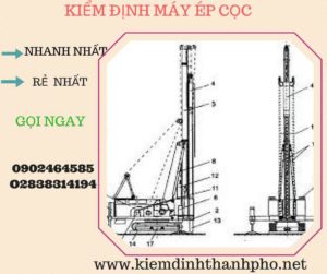 Hình ảnh kiểm định máy ép cọc