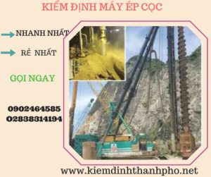 Hình ảnh kiểm định máy ép cọc