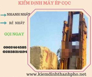 Hình ảnh kiểm định máy ép cọc