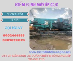 Hình ảnh kiểm định máy ép cọc