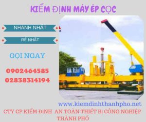 Hình ảnh kiểm định máy ép cọc