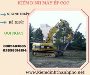 Hình ảnh kiểm định máy ép cọc