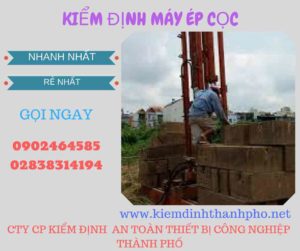 Hình ảnh kiểm định máy ép cọc