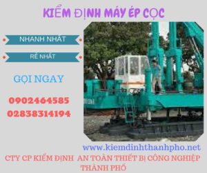 Hình ảnh kiểm định máy ép cọc