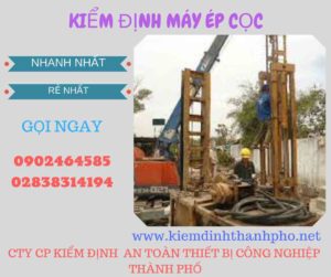 Hình ảnh kiểm định máy ép cọc