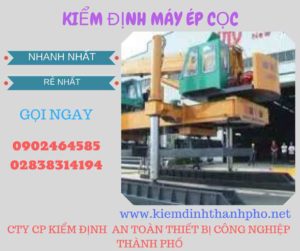 Hình ảnh kiểm định máy ép cọc