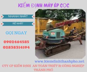 Hình ảnh kiểm định máy ép cọc