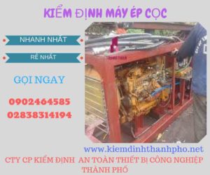 Hình ảnh kiểm định máy ép cọc