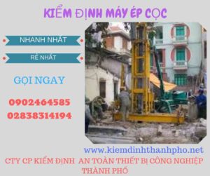 Hình ảnh kiểm định máy ép cọc