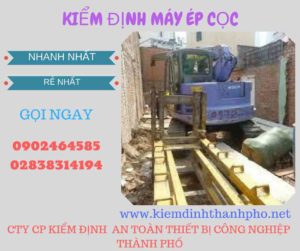 Hình ảnh kiểm định máy ép cọc