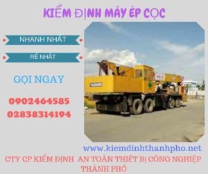 Hình ảnh kiểm định máy ép cọc