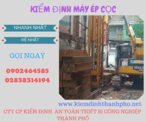 Hình ảnh kiểm định máy ép cọc